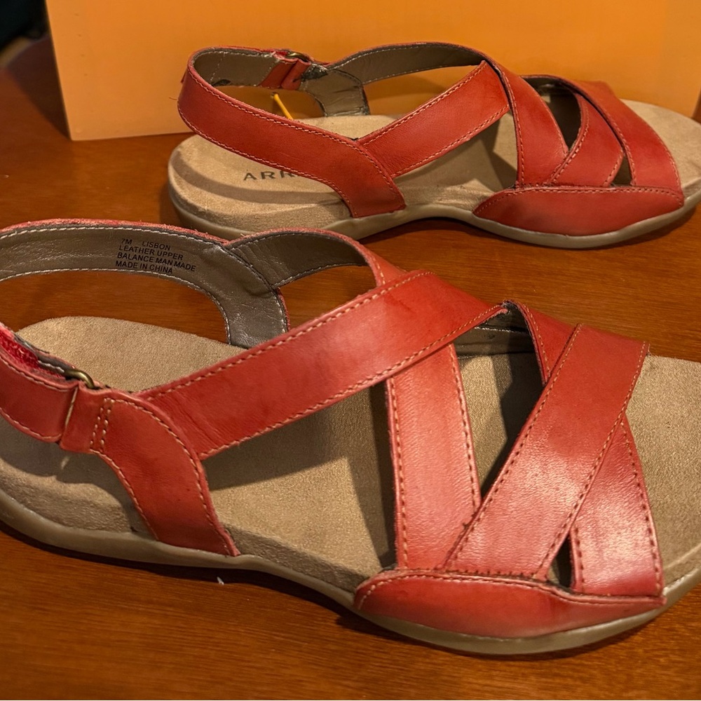 Array Red Women's Sandals - Picture 2 of 7